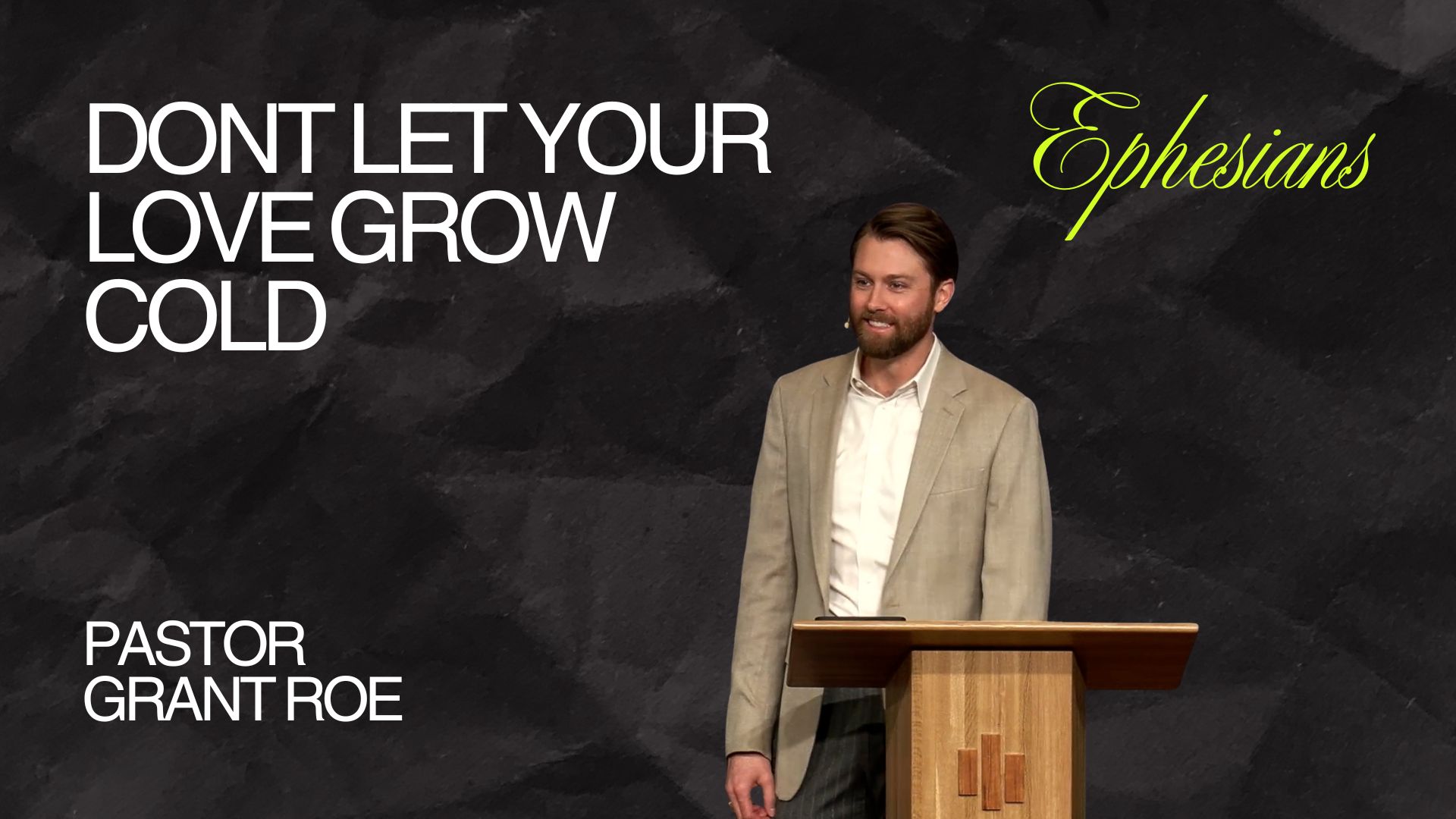 Don’t Let Your Love Grow Cold