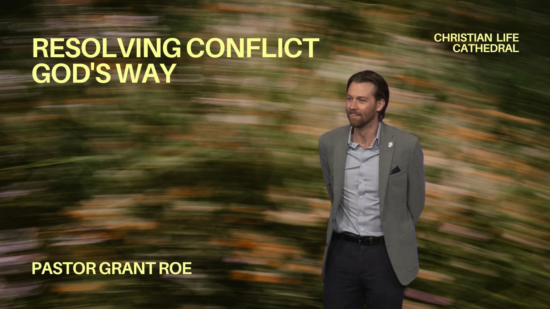 Resolving Conflict God’s Way